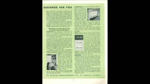 1950 Your Kitchen and You, St. Charles Kitchens Catalog No Sound, Historical Reference