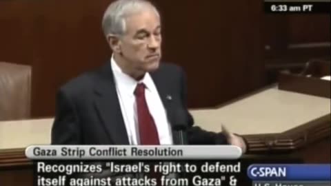 “Hamas was started by Israel” — Ron Paul, 2009