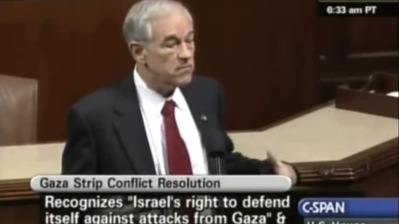 “Hamas was started by Israel” — Ron Paul, 2009