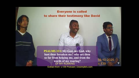 Everyone is called to share their testimony like David #psalms #testimony
