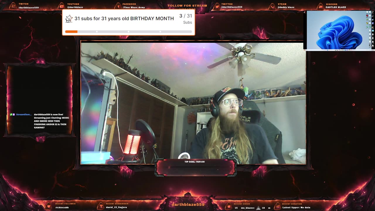 MUSIC AND SMOKE SESH THEN FINISHING ANDOR S2 & THEN GAMING?