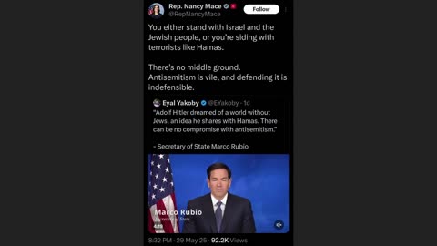 Marco Rubio and Nancy Mace - Their Wild Narrative vs A White Nationalist
