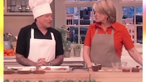 Martha Stewart and Robin Williams