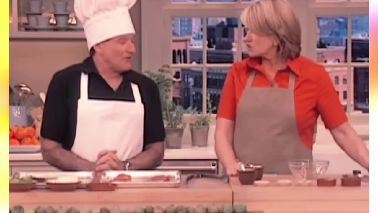 Martha Stewart and Robin Williams