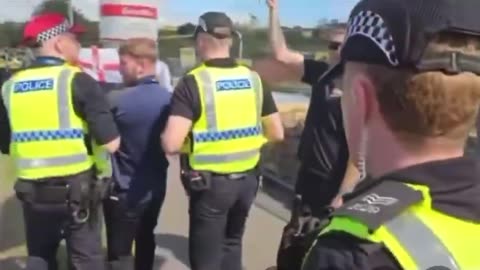 young man arrested in the UK for saying he LOVES BACON.. SHARE everywhere. UK CONQUERED