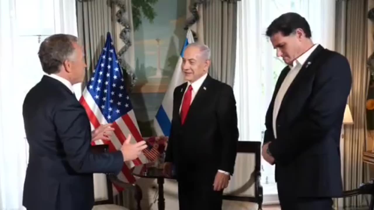 Netanyahu met with Secretary Rubio and envoy Witkoff before his meeting with Trump.