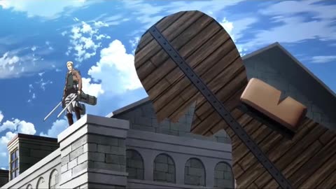Eren Leads the Charge – 'This Way, Guys!' | Attack on Titan S1E2 Clip