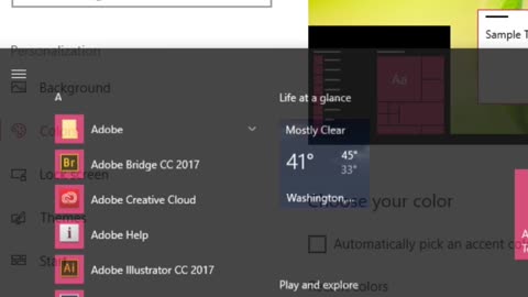 how to automatically pick an accent color from my background