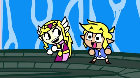 Link Slaps Zelda's Booty