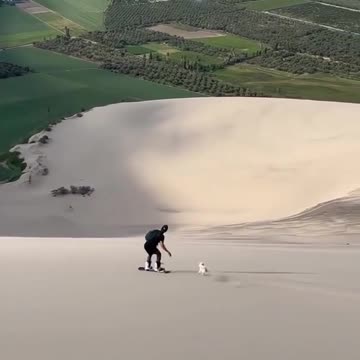 Snowboarding on Sand