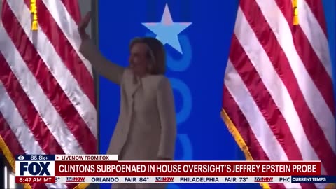 Clintons subpoenaed in House Oversight's Epstein probe