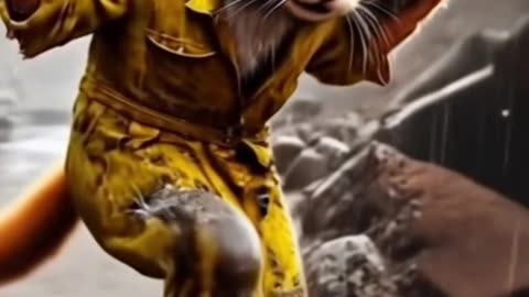 Strongest Cat Ever? Or Just Fed Up!