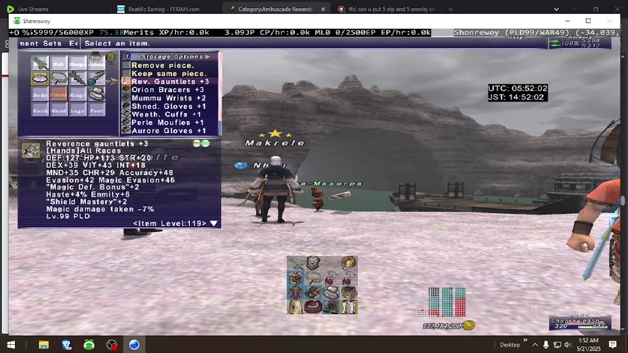 Playing Final Fantasy XI Online
