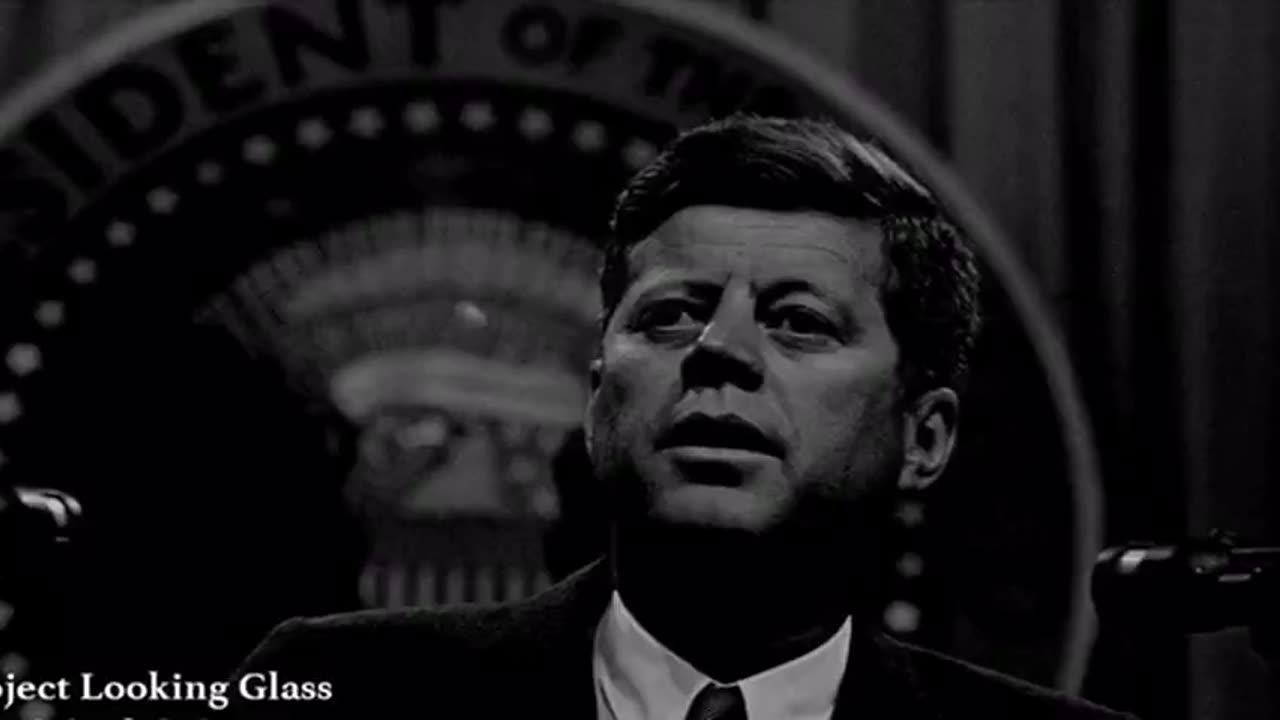 Listen to what JFK says in this video closely