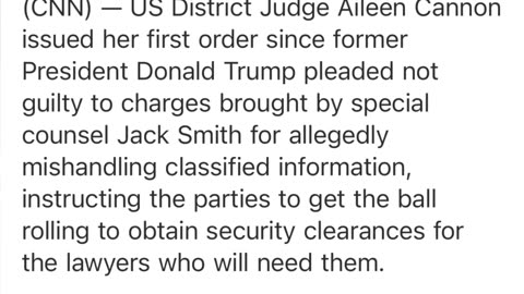 Judge Cannon issues order in Trump prosecution, signaling she will NOT - Thaddeus_TV VOL 2