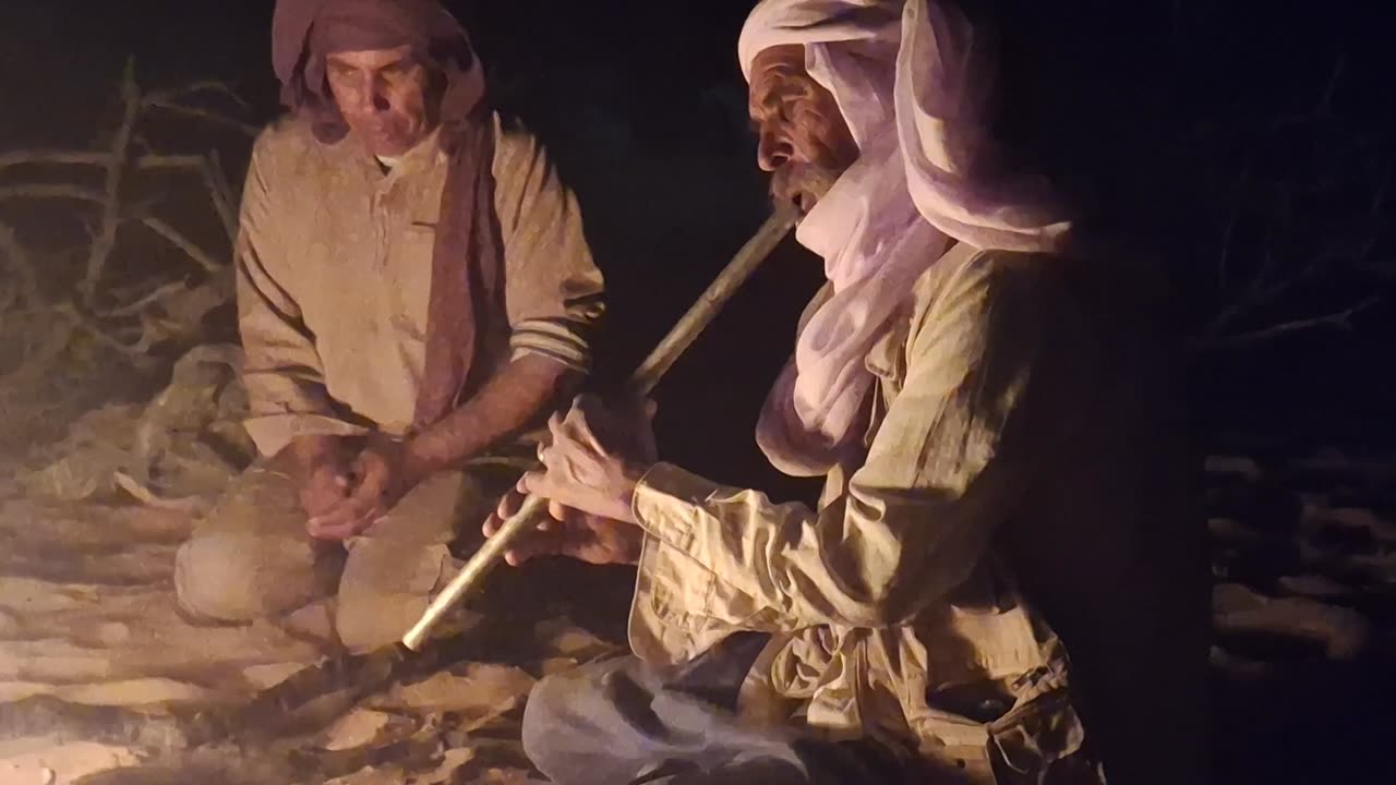 Ali playing flute, April 4, 2025