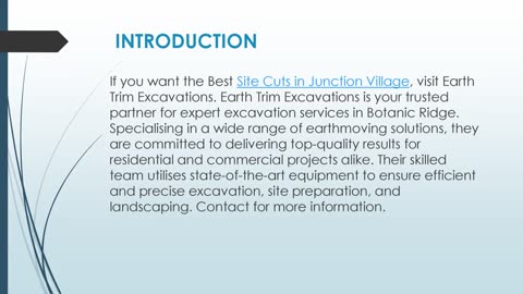 Best Site Cuts in Junction Village