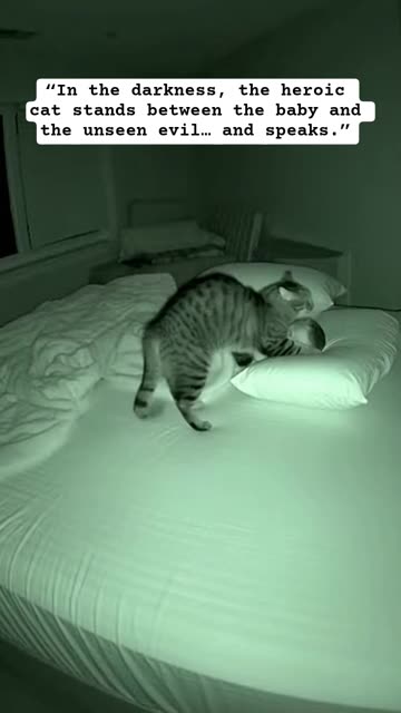 “The Cat That Stood Between the Baby and the Unseen Evil”