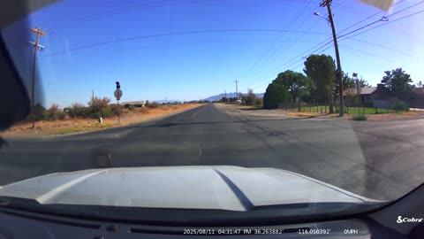 Leslie Rd & Bell Vista Ave - 86090 - Ran Stop Sign - License Plate CA 9THC386