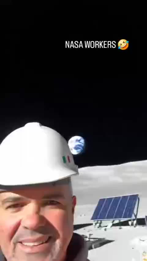 NASA building the new moon landing set!