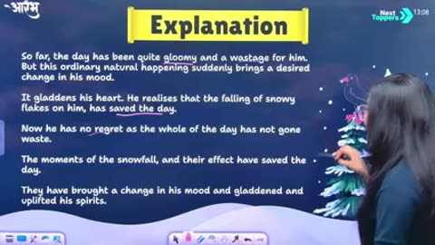 English Poem Dust of Snow Lecture 1