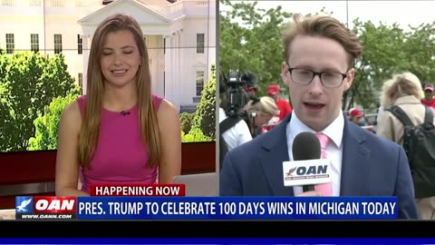 OAN LIVE from Michigan: Trump Rally on 100th Day