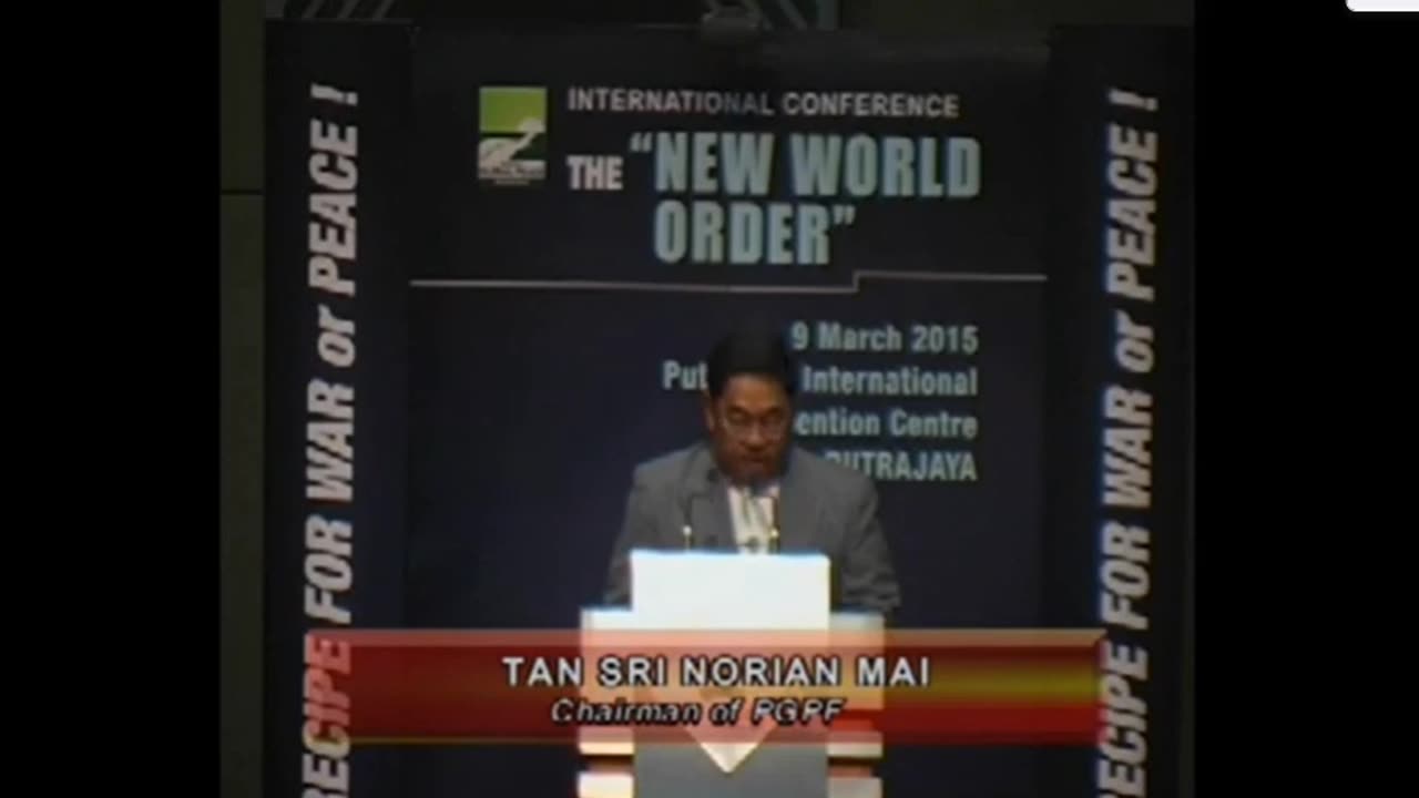 New World Order Conference 2015 Opening Speech