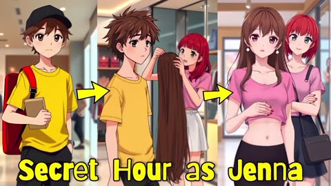 Jordan Became a Beautiful Girl | Tg Tf | Gender Bender | Tg Captions | Tg Transformation | Mtf