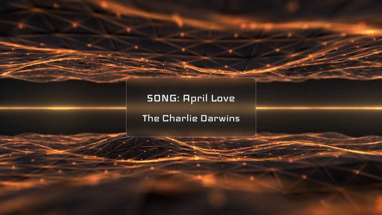 The Charlie Darwins - April Love Music Visualizer Pulsing Gold 1080p