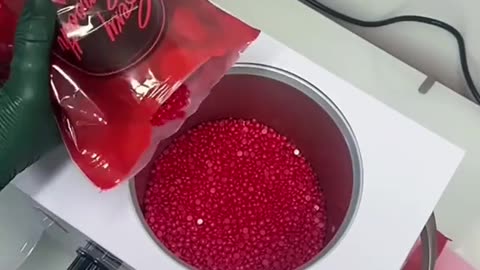 Cherry Desire Wax Melt to Perfection🔥 | Vegan, Cruelty-Free Hard Wax Demo by @sydneyallysseesthetics