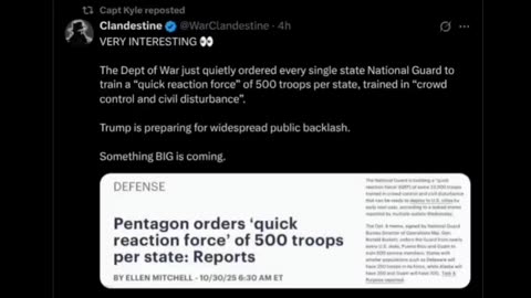 Trump Prepares For Public Backlash-NG Ordered To Assemble Quick Reaction Force In Every State