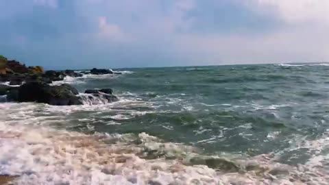 Beach background 4K Nature Video