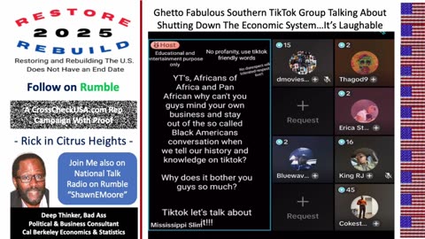 Ghetto Fabulous TikTok Group-The Group Wants the Economy to Shutdown