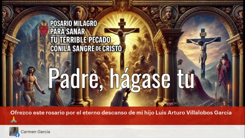 ROSARIO MILAGROSO PARA SANAR TU TERRIBLE PECADO CON LA SANGRE DE CRISTO