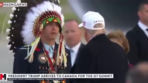 President Trump has arrived in Canada for the G7 Summit