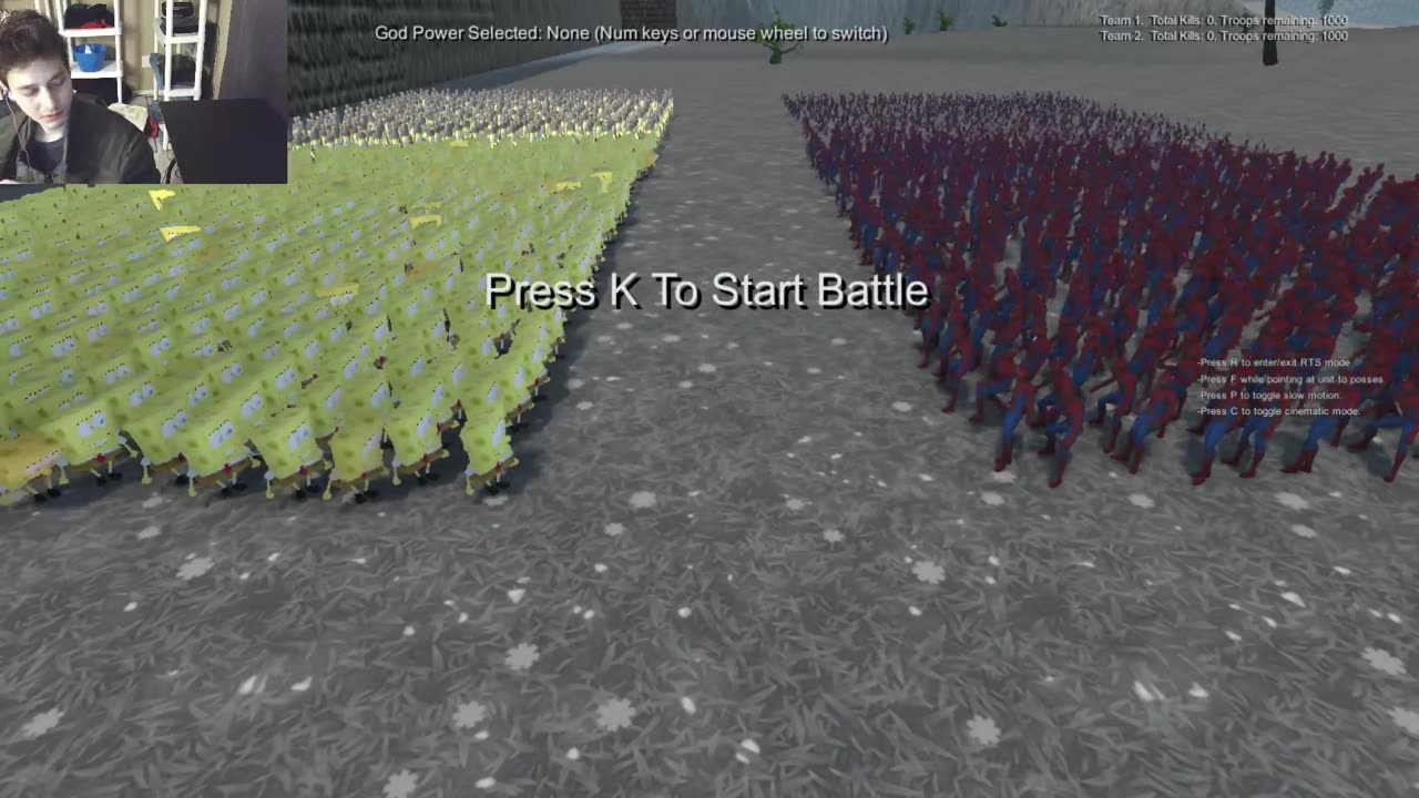 Outtake #3,143 Of 1,000 SpongeBob SquarePants VS 1,000 Spider-Men In A Battle