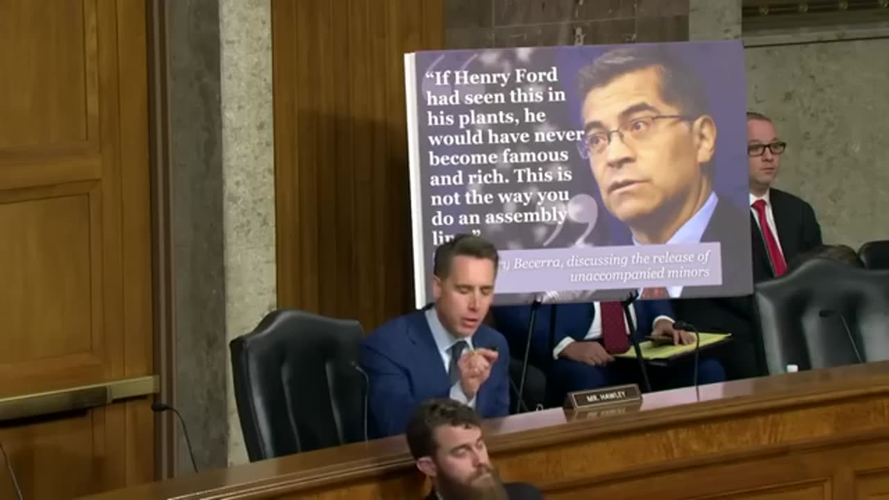 Senator Hawley Exposes U.S. Government For Largest Child Trafficking Ring In U S History