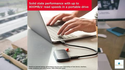 SanDisk 2TB Portable SSD - Up to 800MB/s, USB-C, USB 3.2 Gen 2, Updated Firmware - Externa