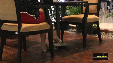 Nylons + casual sandals...