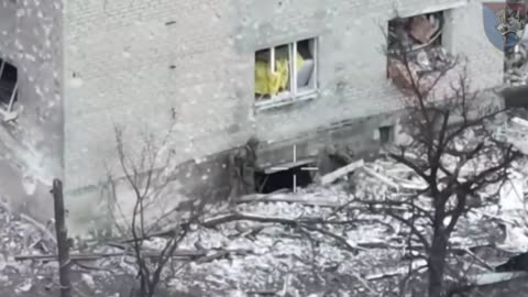 Ukrainians Sneak Up on Russian Soldiers, Tossing Explosives into Basement
