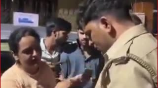 Noida Viral Video: Girl Slaps Youth, Gets Slapped Back in Front of Police – Action Taken