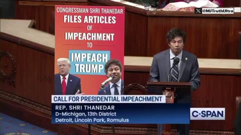 Indian-Born Democrat Shri Thanedar officially filed articles of impeachment against President Trump