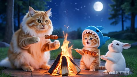 Mama Cat Help SaYo Kitten's Dream of Flying to Paris Comes True SAYO KITTEN Heartwarming Story