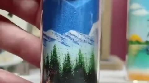 Sand art in a bottle.. 👌