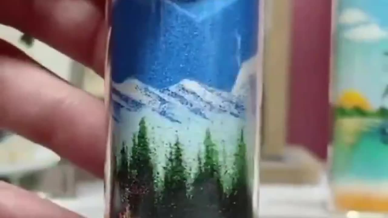Sand art in a bottle.. 👌