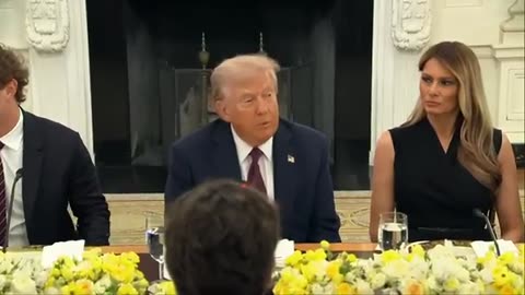 WATCH: Trump hosts top tech CEOs, not including Elon Musk, at White House dinner.mp4