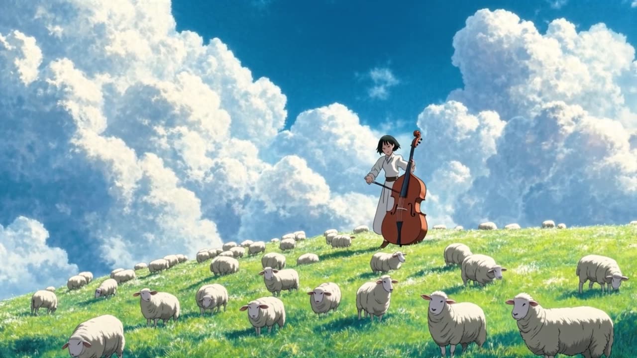 Sometimes, we all want to relax in the fields with the sheep.