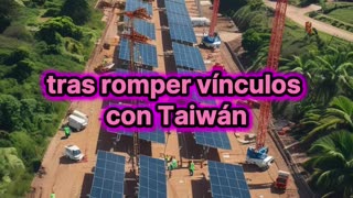 China comienza a edificar planta de energía solar en Nicaragua.