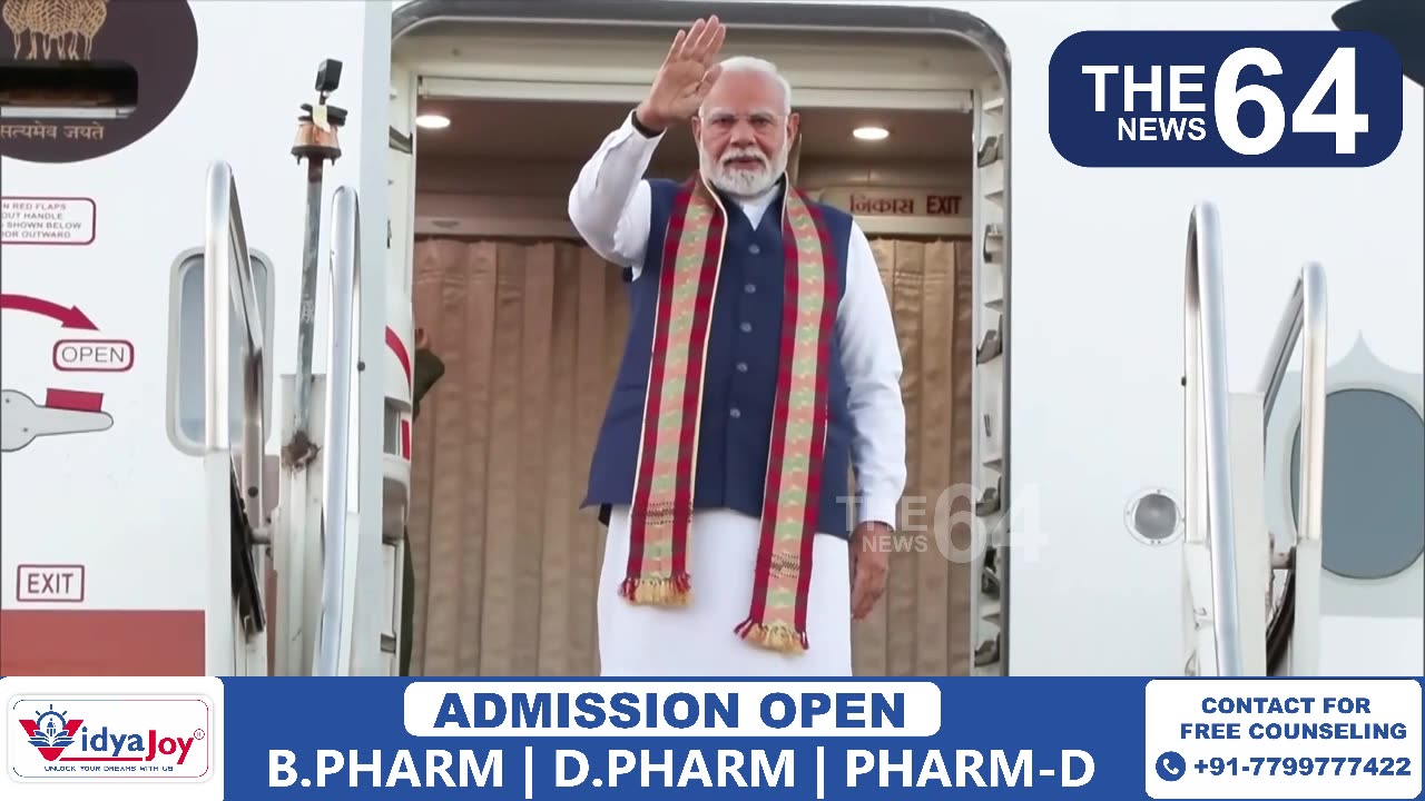 PM Modi emplanes for Namibia after concluding BRICS Summit, 3-day State visit to Brazil
