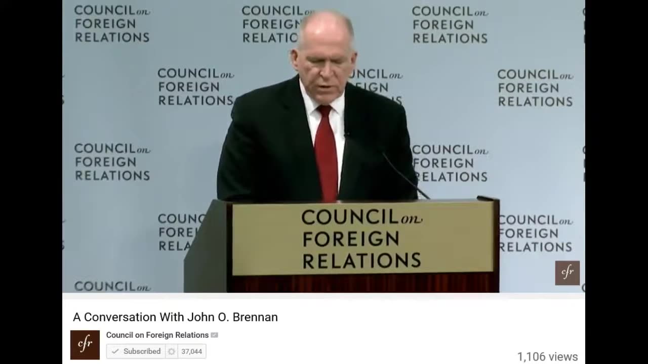 C.I.A. Director John O. Brennan on "Stratospheric Aerosol Injection" (SAI)